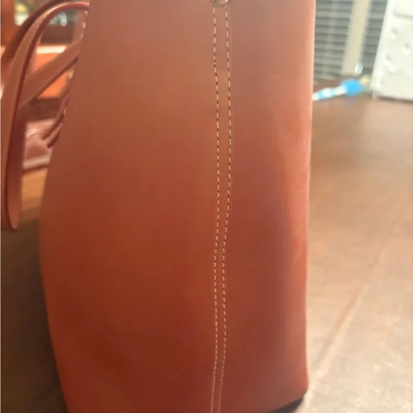 J. McLaughlin leather tote in cognac - Picture 3 of 8